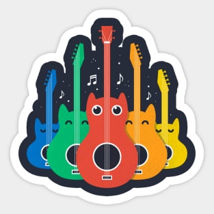 Kitty Jam Session Sticker